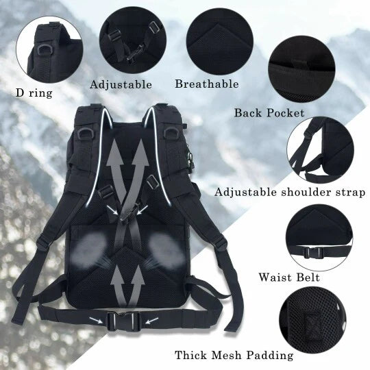 50L Bug Out Bag – Military Tactical Backpack