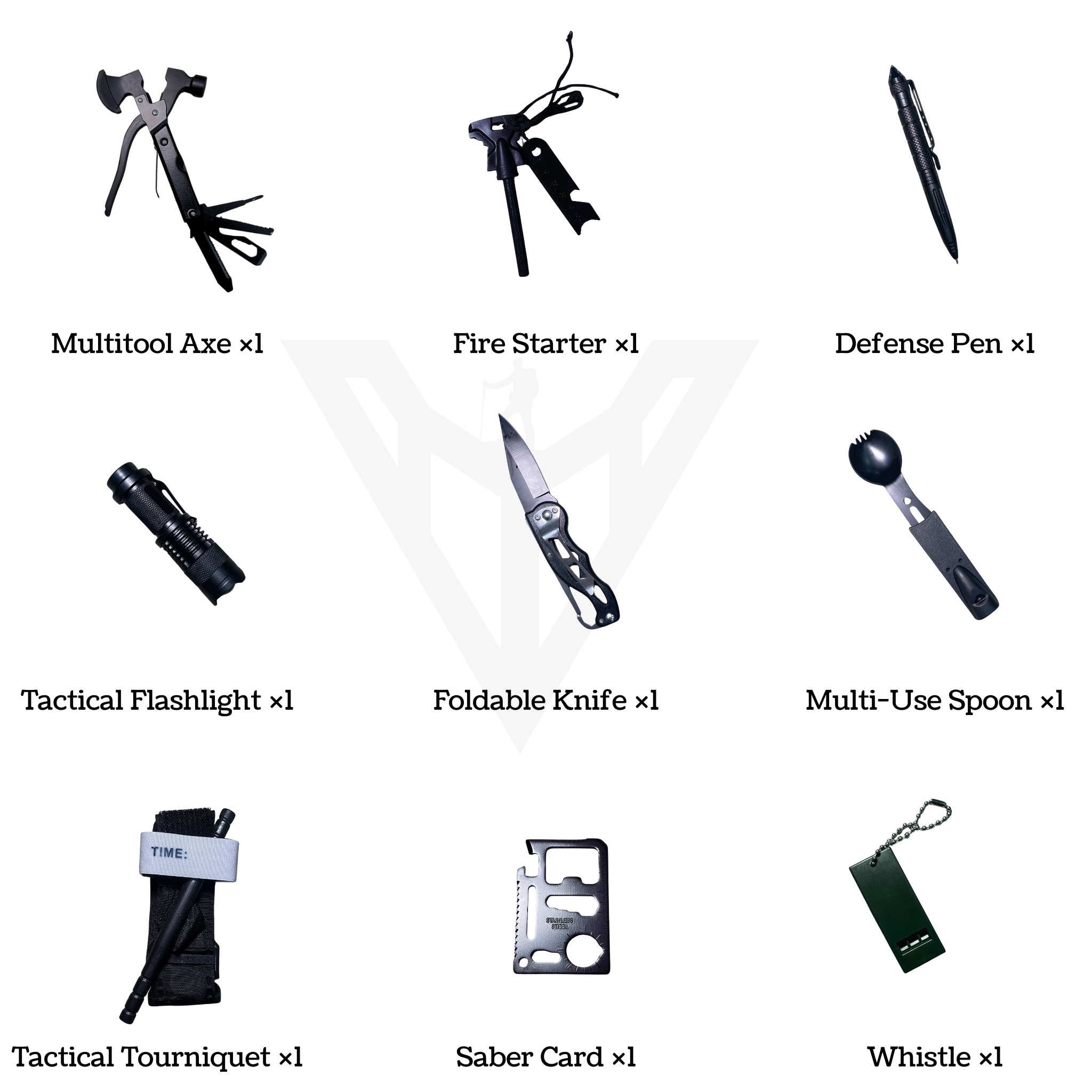 191 Pieces Bailout Bag — Emergency First Aid cum Survival Kit