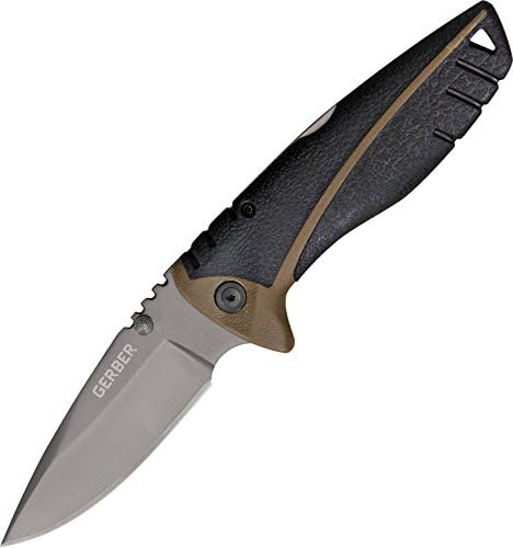 Gerber Folding Knife – 3" Carbon Steel Hunting & EDC Pocket Knife