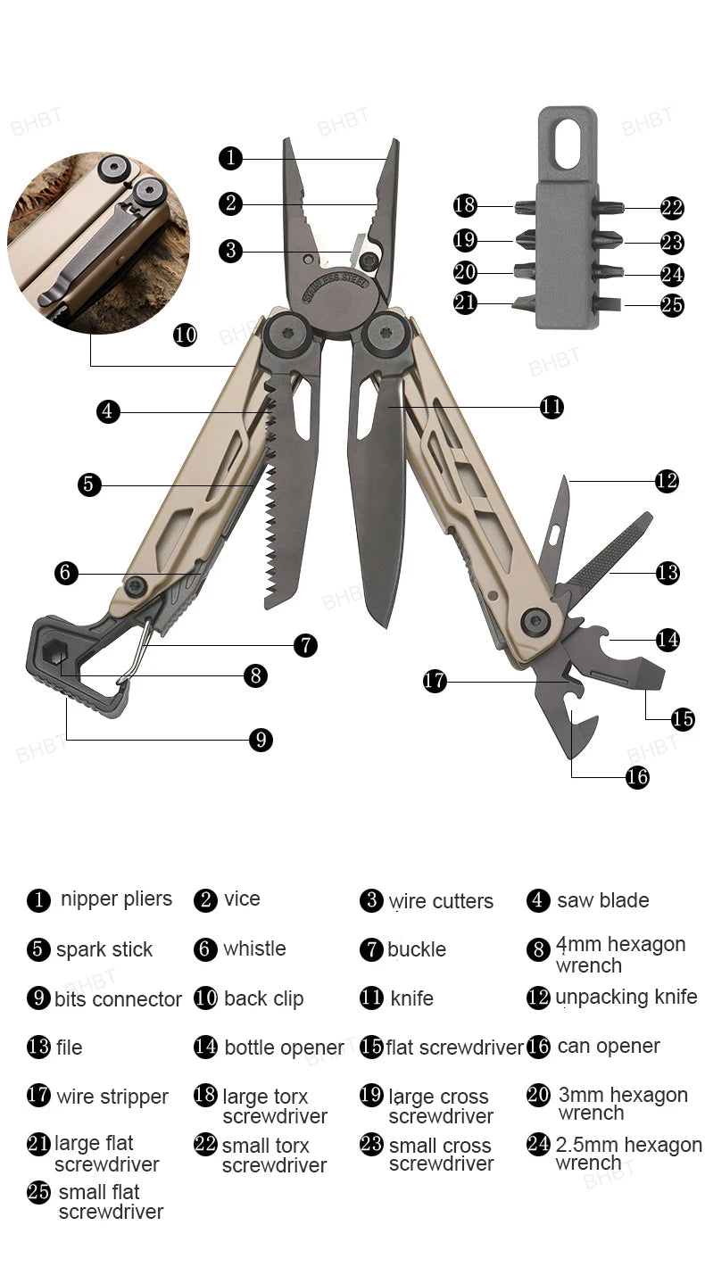 TrekTool 16-in-1 Survival Plier | Multi-Tool