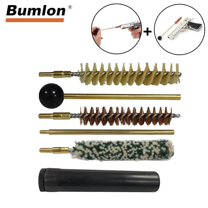 Weapon Cleaning Kit 5-in-1 Pocket Size for Pistol Cal. .38/.357/9MM