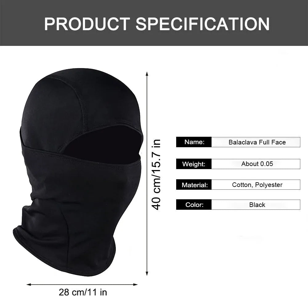 Full Face Balaclava Mask (Neck Gaiter Cap)