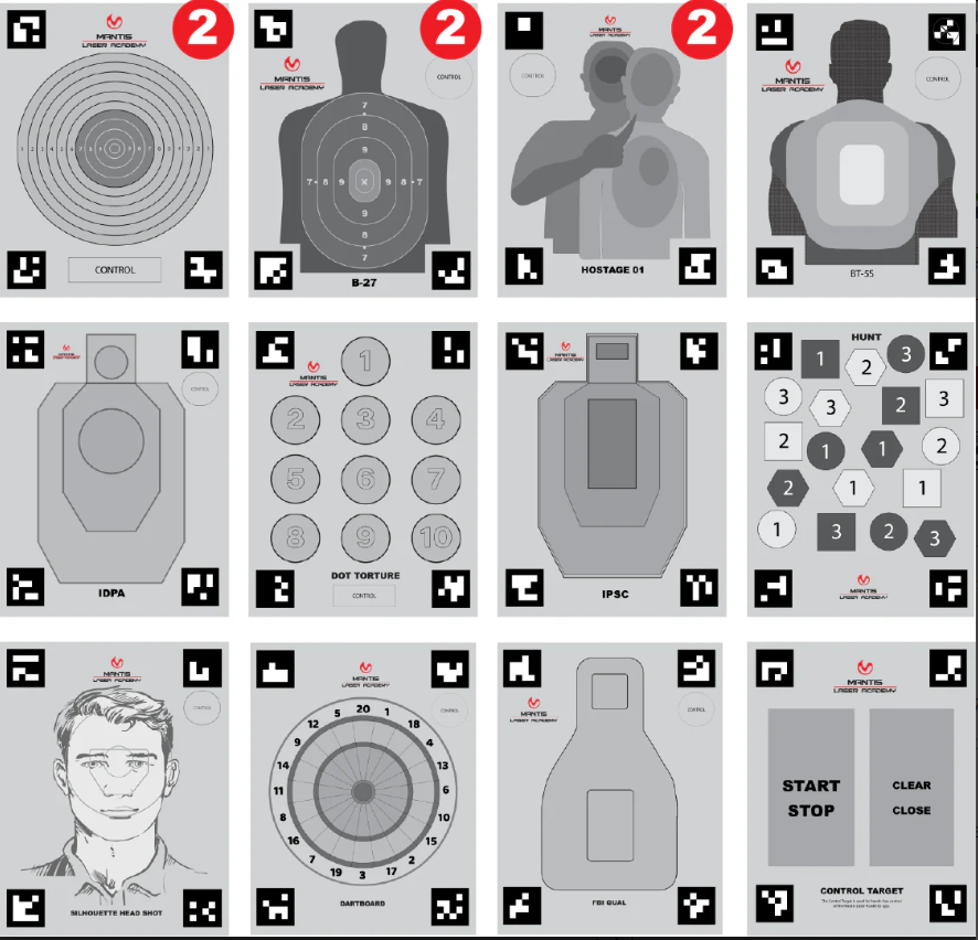 Laser Academy -  Set of Practice Targets