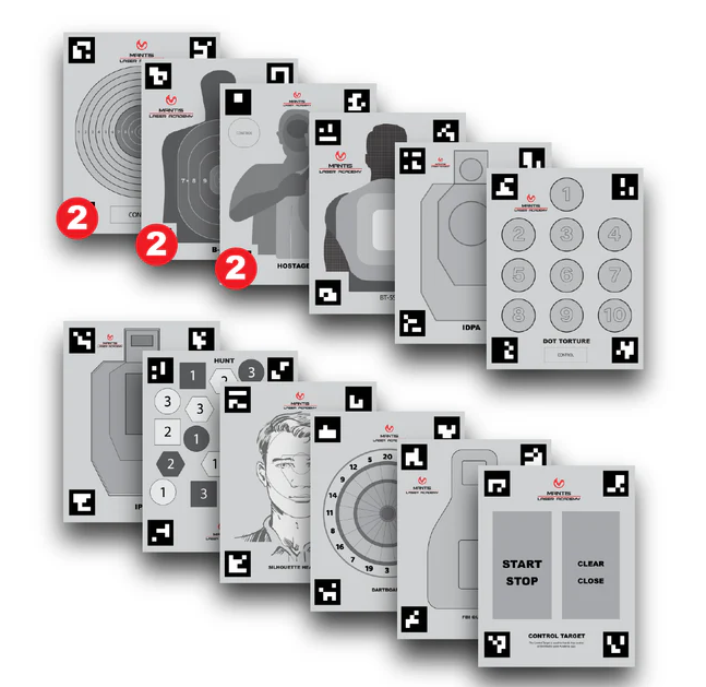 Laser Academy -  Set of Practice Targets